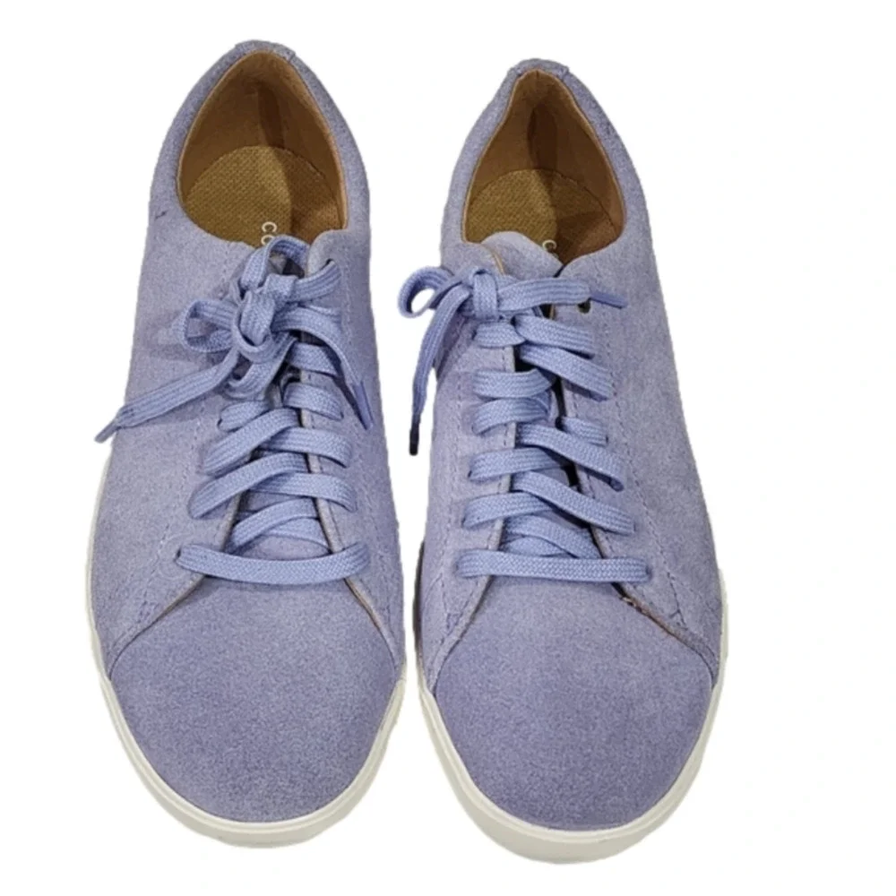 Cole Haan GrandPro Topspin Lavender Suede Leather Sneakers Low Top Shoes‎ 9.5